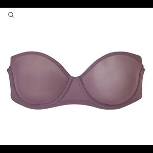 Skims sheer strapless bra in Plum